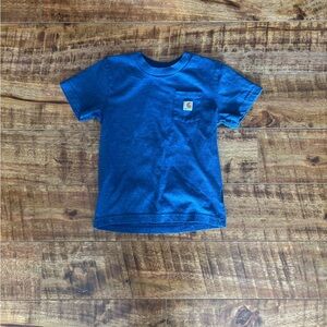 Carhartt Kids' Short Sleeve Blue Tee with Pocket
